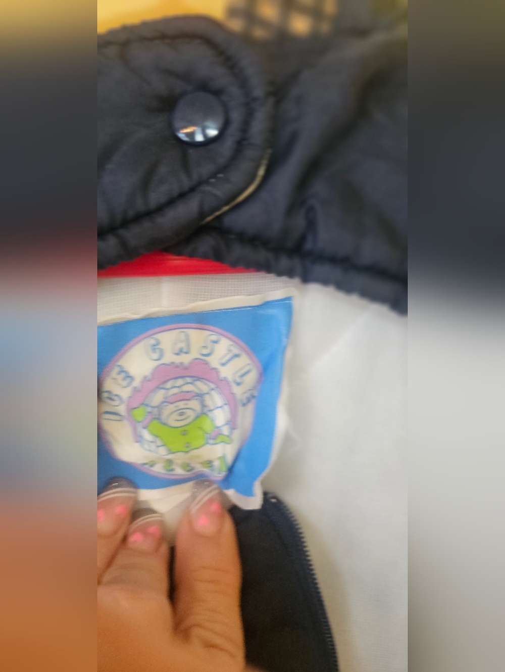 Cute Baby Jacket with Colorful Logo